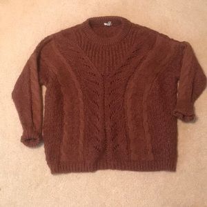 Burgundy knit sweater